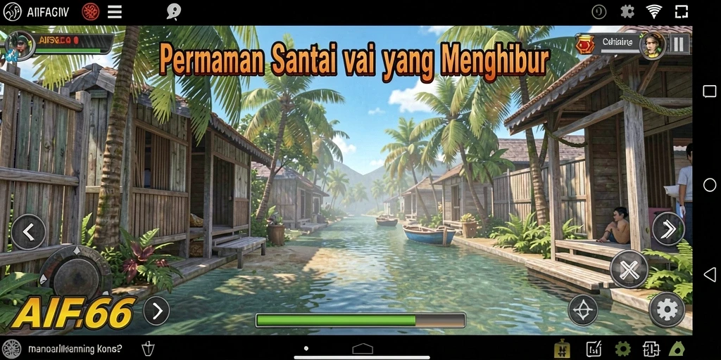 Tampilan gameplay seru dan penuh warna di AIFA66.