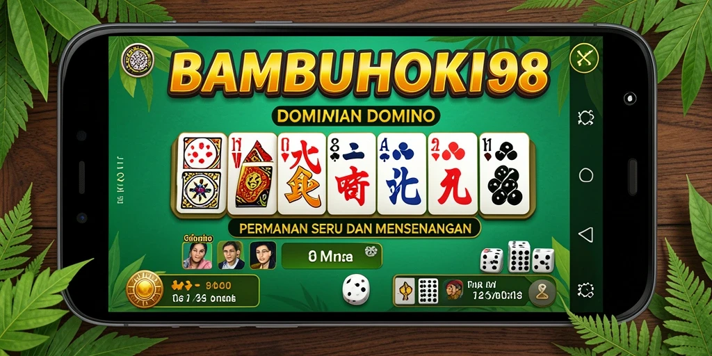 Tampilan screenshot BAMBUHOKI88 yang menggambarkan aksi permainan Domino.