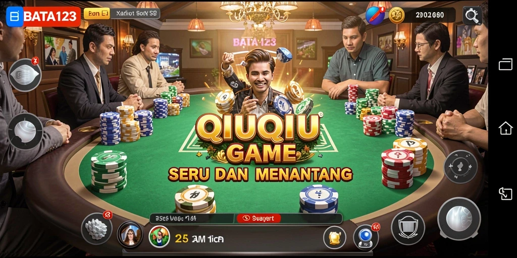 Tampilan gameplay QiuQiu yang seru dan kompetitif di BATA123.