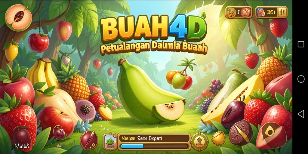 Tampilan gameplay BUAH4D yang seru dan penuh warna.