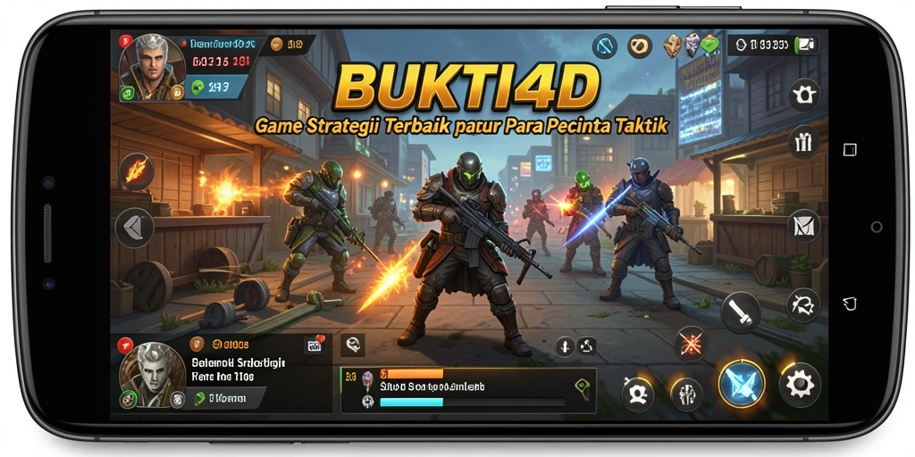 Screenshot BUKTI4D menampilkan aksi seru strategi perang.