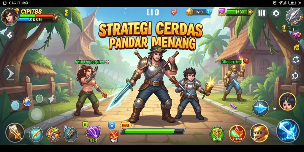 Tampilan gameplay menegangkan dalam CIPIT88 dengan pertempuran strategis.