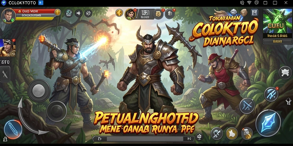Tangkapan layar gameplay COLOKTOTO yang menampilkan pertarungan seru.