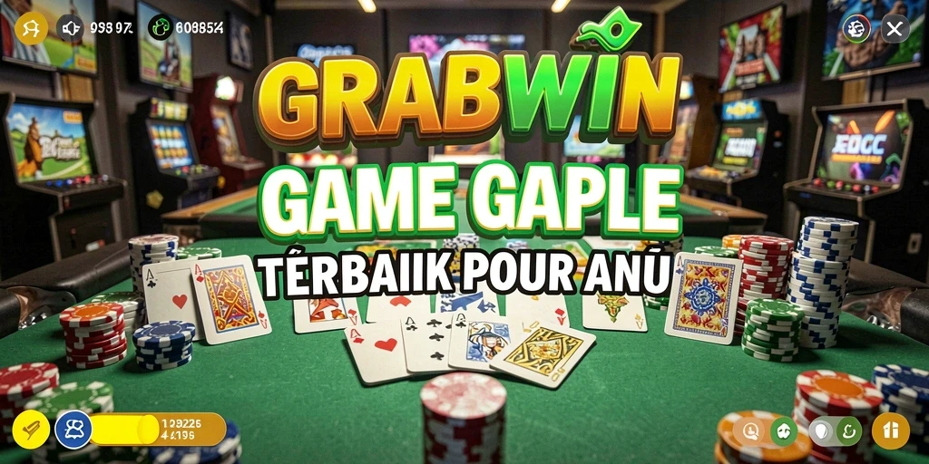 Tampilan gameplay seru GRABWIN dengan tema Gaple.