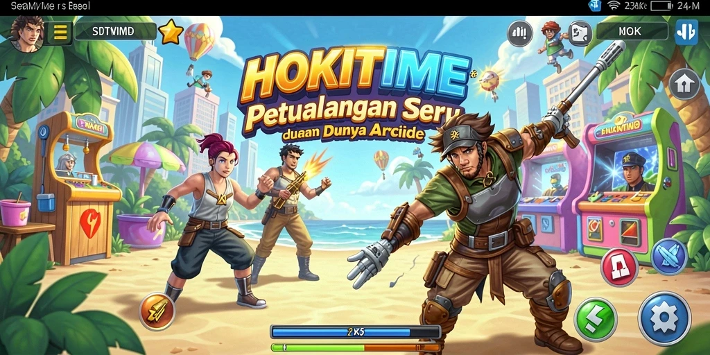 Gameplay HOKITIME yang seru dan penuh warna.
