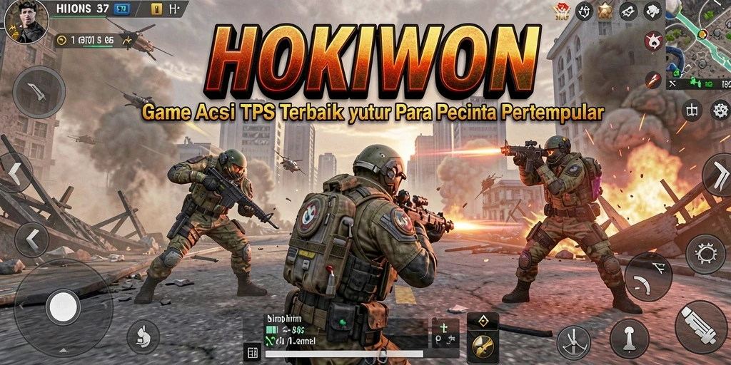 Tampilan gameplay HOKIWON yang mendebarkan dalam pertempuran TPS.