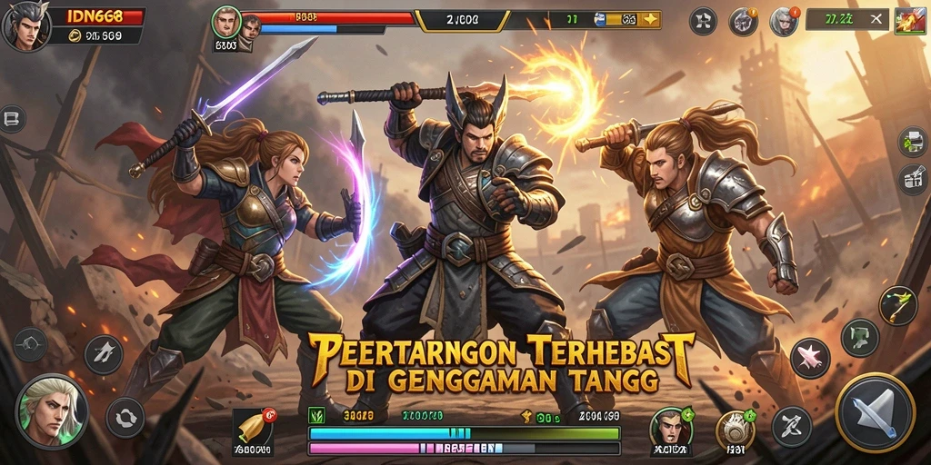 Tampilan seru dari pertarungan dalam IDN668 yang memukau.