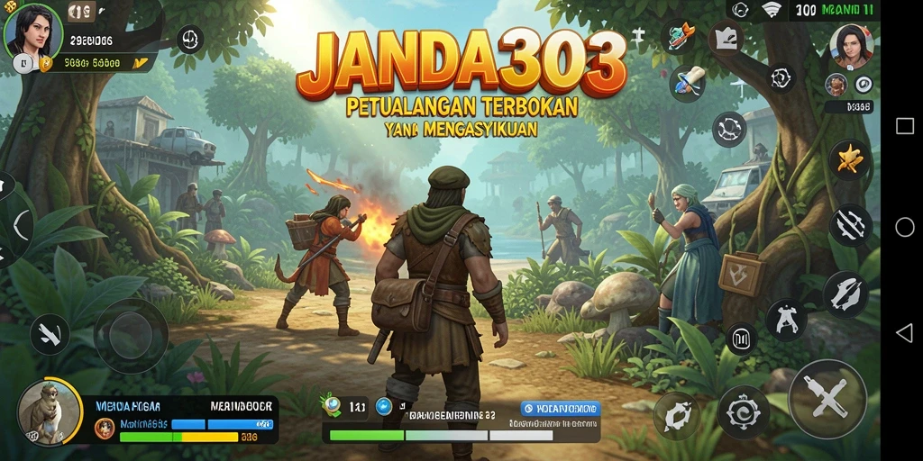 Tampilan gameplay seru dari JANDA303 di dunia Open World.