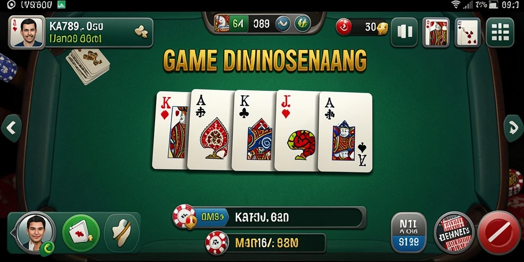 Screenshot permainan KA789 menunjukkan aksi seru permainan domino.