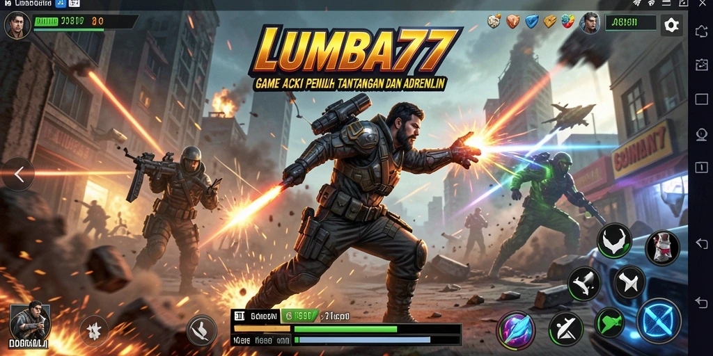 Tampilan gameplay <strong>LUMBA77</strong> yang mendebarkan dan penuh aksi.