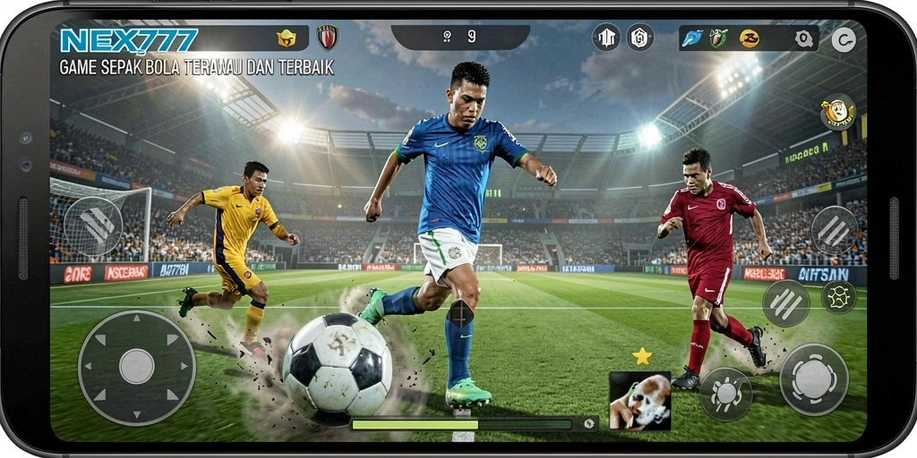 Gameplay NEX777 yang menegangkan dalam pertandingan sepak bola.