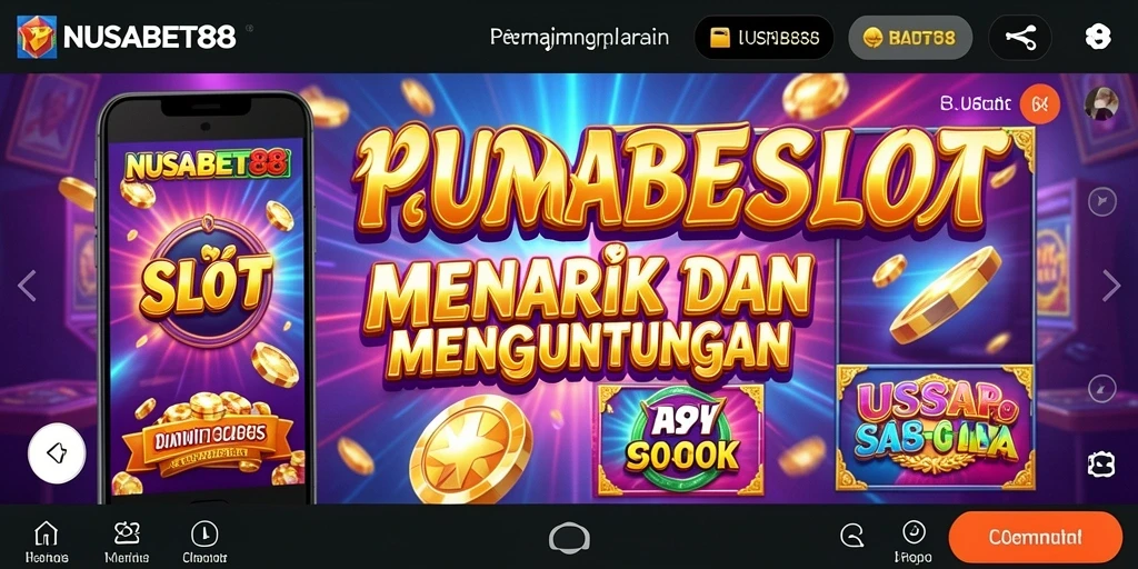 Tampilan gameplay NUSABET88 yang penuh warna dan menawan.