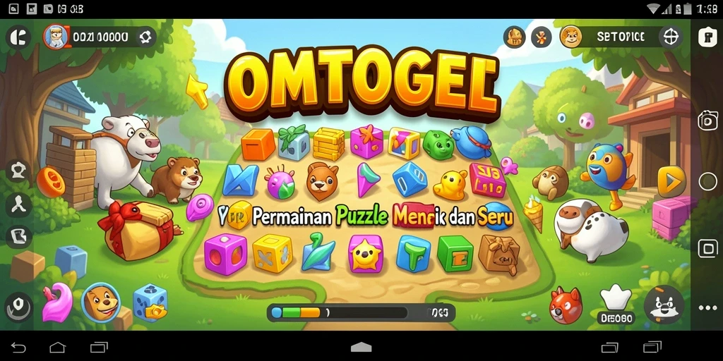 Tampilan permainan OMTOGEL yang penuh warna dan interaktif.