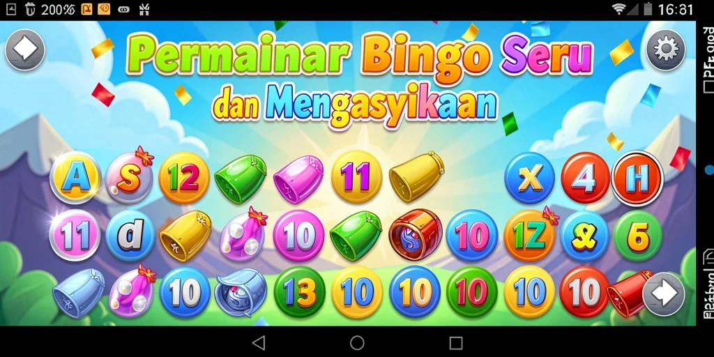 Tampilan menarik dari gameplay Bingo PG11 yang seru.