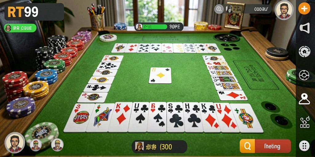 Screenshot gameplay Gaple yang menarik dan seru.
