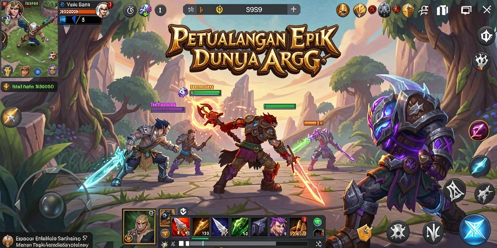 Tampilan menarik dari aksi permainan ARPG dalam S9S9.