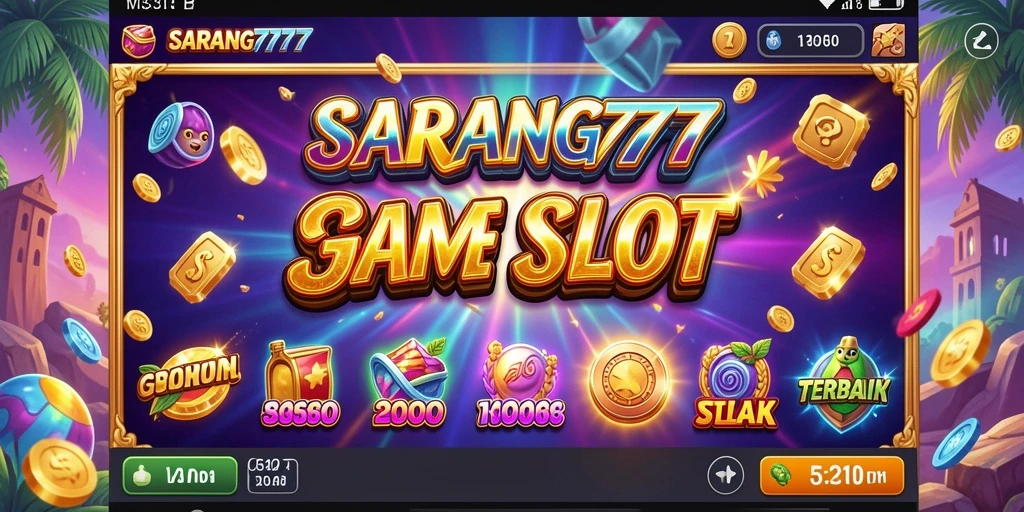 Tampilan gameplay SARANG777 dengan desain slot yang menarik.