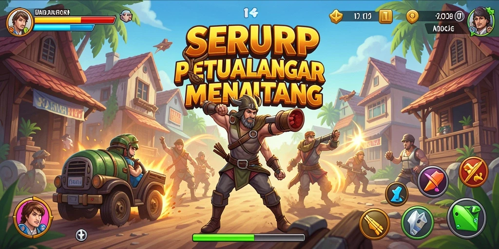 Tampilan gameplay SERURP yang seru dan menantang.