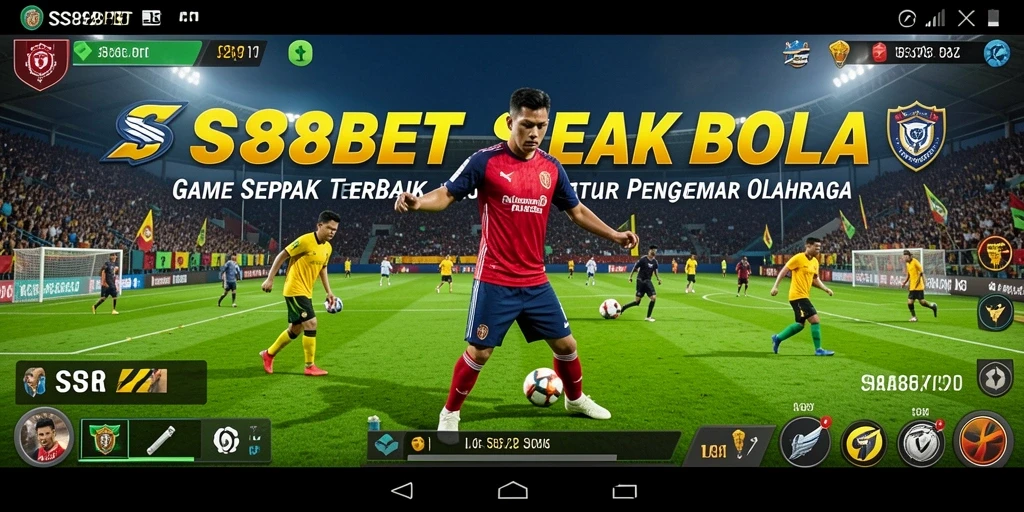 Tampilan gameplay menarik dari SS88BET dengan aksi sepak bola seru.
