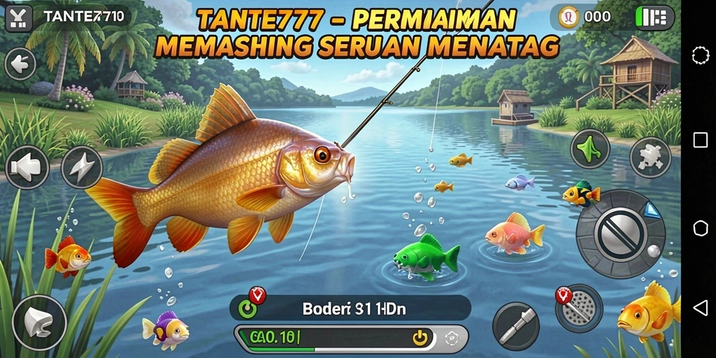 Tangkapan ikan spektakuler dalam gameplay TANTE777.