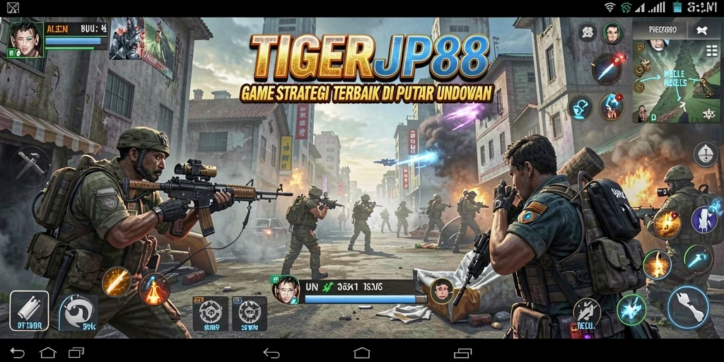 Tampilan gameplay mendebarkan dari TIGERJP88 dengan strategi yang kompleks.
