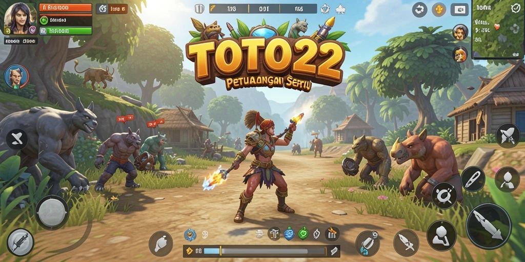 Screenshot menampilkan aksi seru dalam dunia terbuka TOTO22.