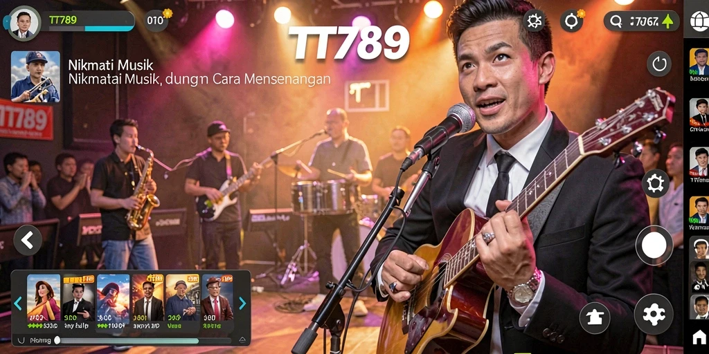 Screenshot menunjukkan pengalaman gameplay Music yang menyenangkan.